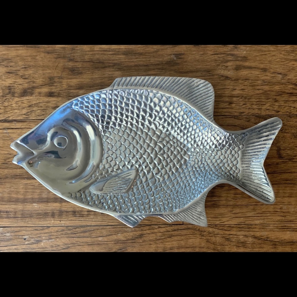 Never Used Metal Fish Tray